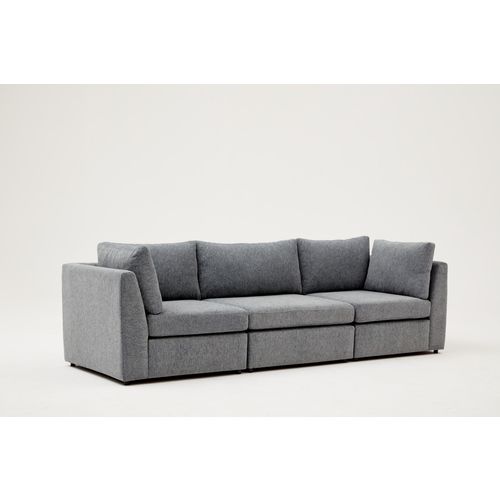 Atelier Del Sofa Mottona 3-Seat Sofa - Grey Grey 3-Seat Sofa slika 3