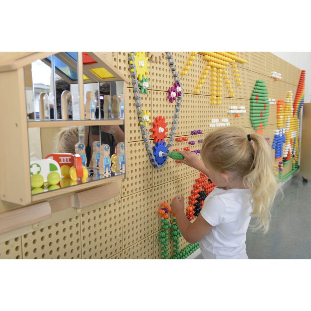 Masterkidz zidna ploča zupčanici i lanac 79 kom. izgraditi vlastiti mehanizam slika 3