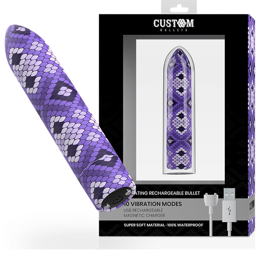 Custom Bullets Snake Lilac Vibrator slika 4