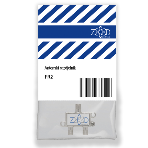 ZED electronic Antenski razdjelnik 1 ulaz - 2 izlaza, 5-2400MHz - FR2 slika 1