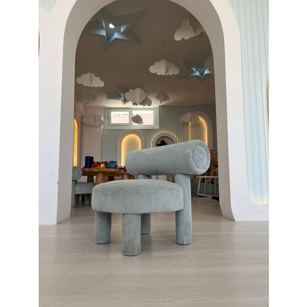 Dino - Plava Plava Wing Chair slika 2