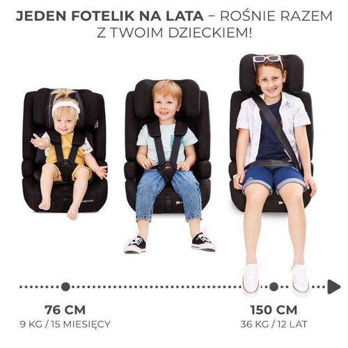 Kinderkraft Autosediste Safety Fix 2 I Size Grey slika 5