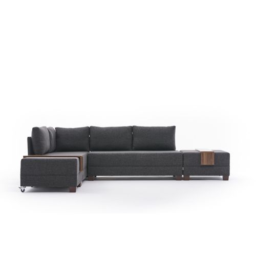 Atelier Del Sofa Fly Left - Anthracite Anthracite Corner Sofa-Bed slika 5