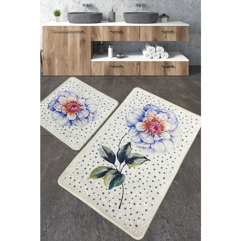 Set Kupatilskih Prostirki Jade Multicolor (2 Komada) slika 1