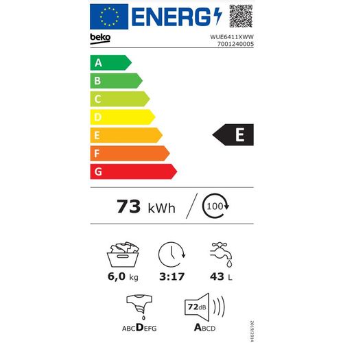 Beko WUE 6411 XWW Veš mašina, 6kg, 800rpm, Dubina 44cm slika 5