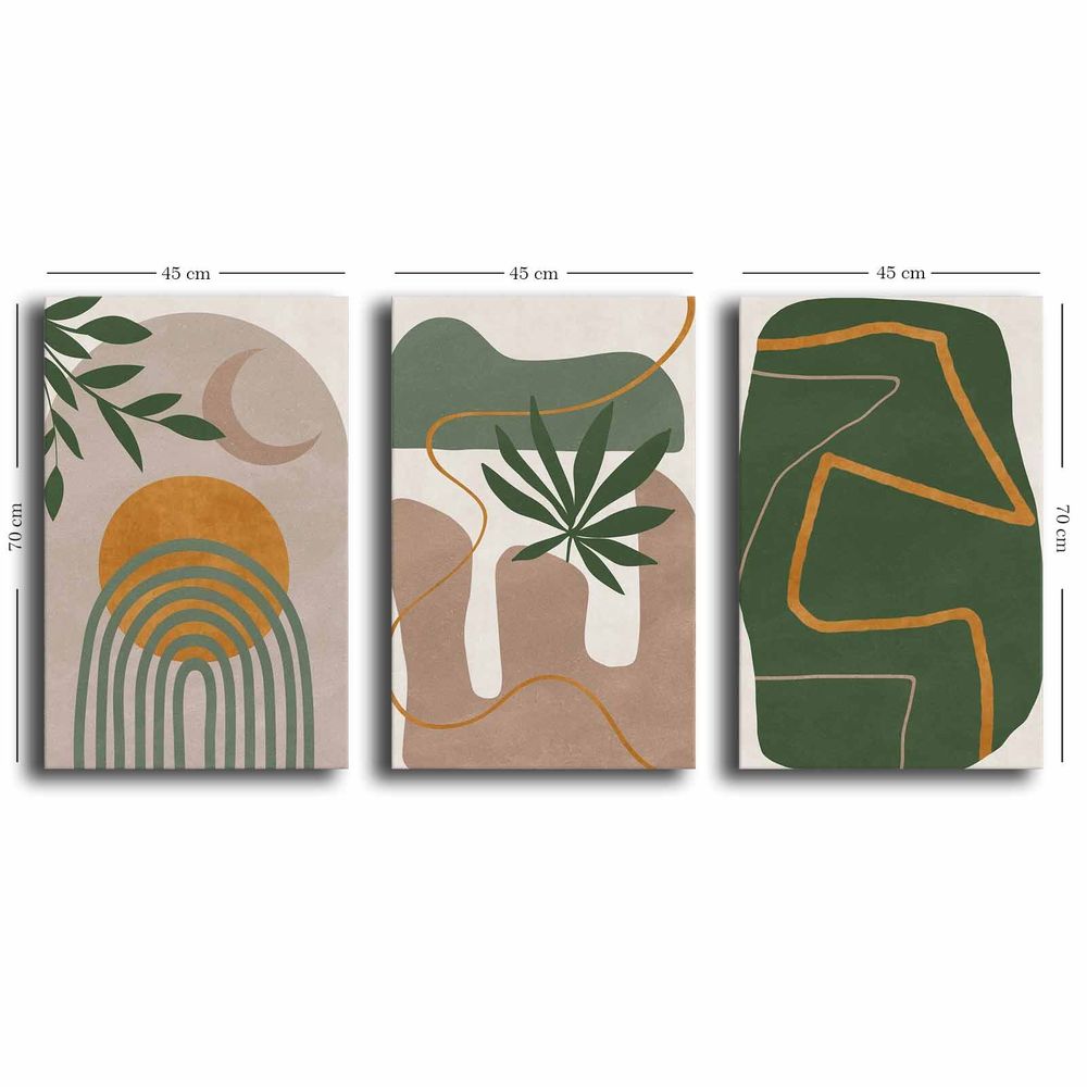 Dekorativne višebojne slike 3P4570GSC-005 (set od 3 komada) slika 4