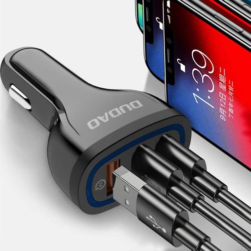 Dudao auto punjač Quick Charge 3.0 18W 3x USB slika 4