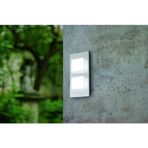 Eglo Pias vanjska zidna/2, led, 2x2,5w, inox/bijela slika 2