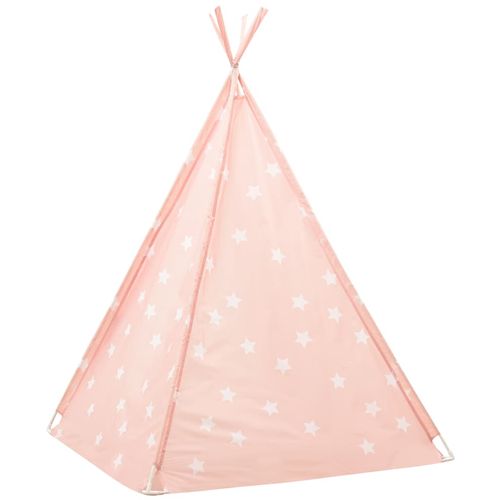 Dječji šator tipi od poliestera ružičasti 115 x 115 x 160 cm slika 12
