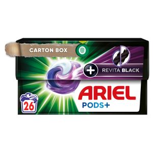 Ariel kapsule tekućeg deterdženta za pranje rublja +Revitablack All-in-1 PODS, 26  pranja