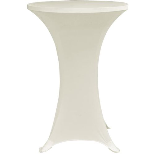 Navlaka za stol za stajanje Ø 80 cm krem rastezljiva 4 kom slika 17