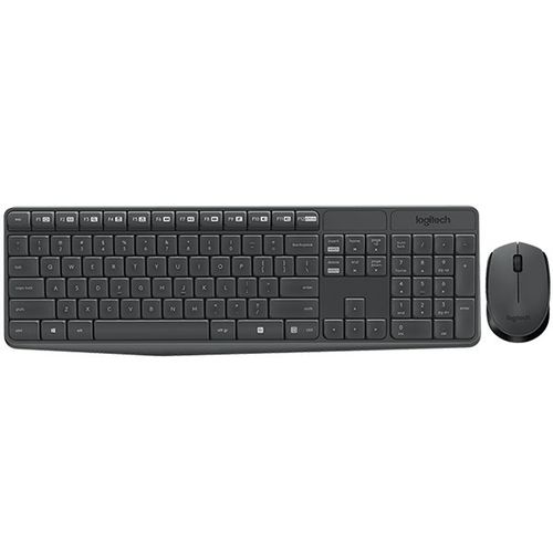 Tipkovnica + miš Logitech MK235, bežična, crna slika 1