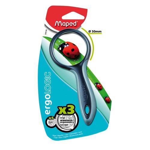 Povećalo Maped Ergologic 3x, fi 50 mm, blister MAP039100 slika 2