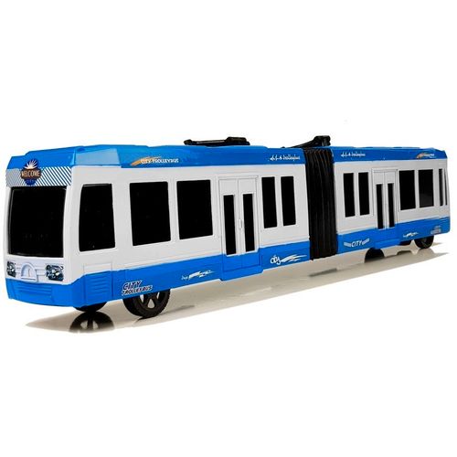 Dječji gradski autobus na frikcijski pogon plavi slika 3