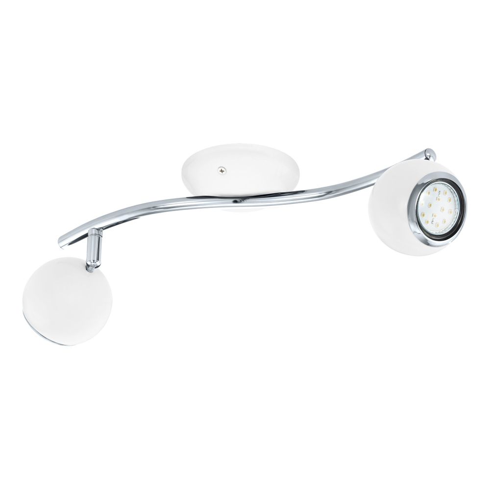 Eglo Bimeda reflektor/2, led, gu10, 2x3w, 2x240lm, bijela/krom  slika 1