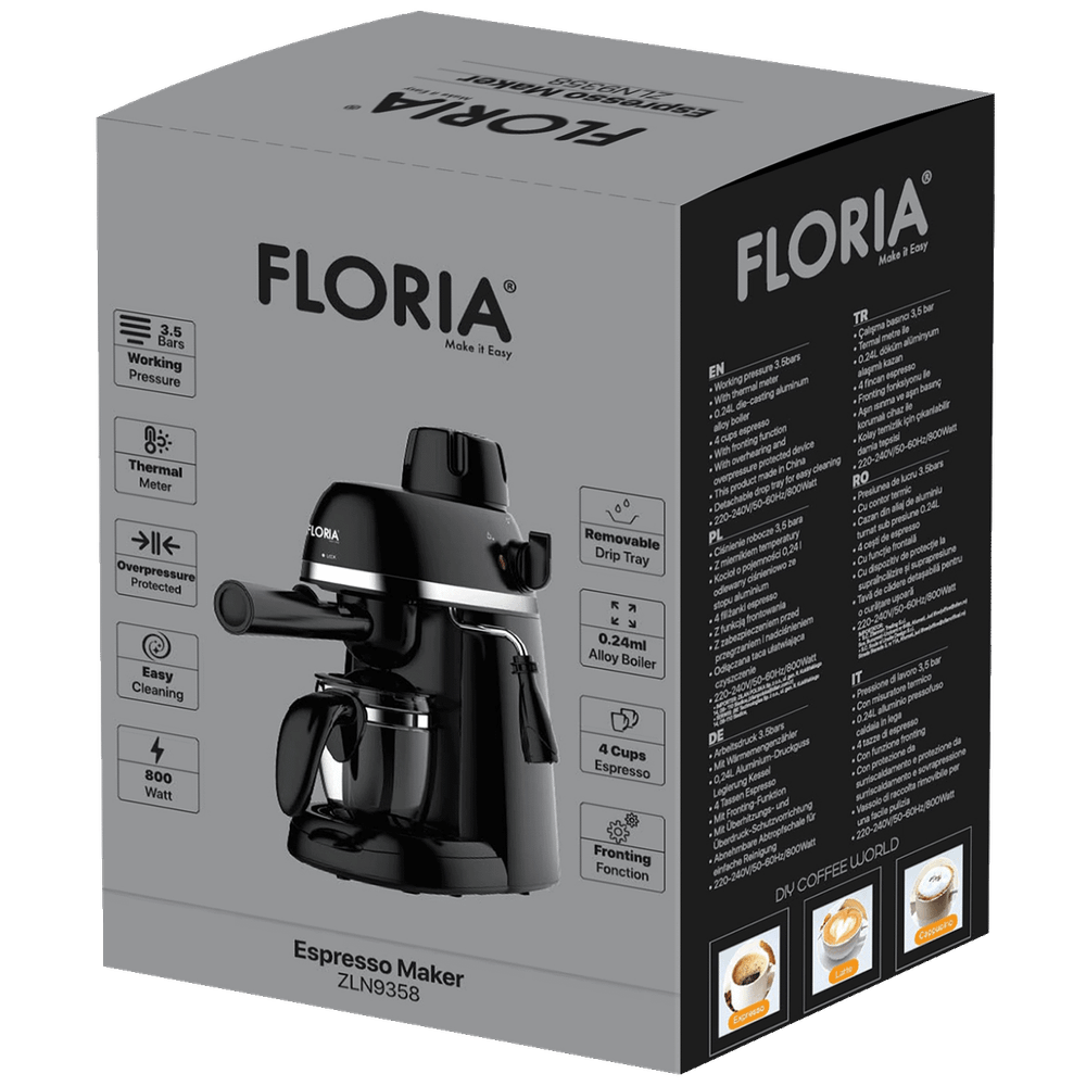 Floria Aparat za espresso kafu, 800W - ZLN9358 slika 3