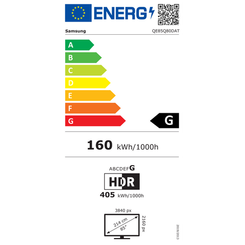 Samsung televizor QLED QE85Q80DATXXH slika 2