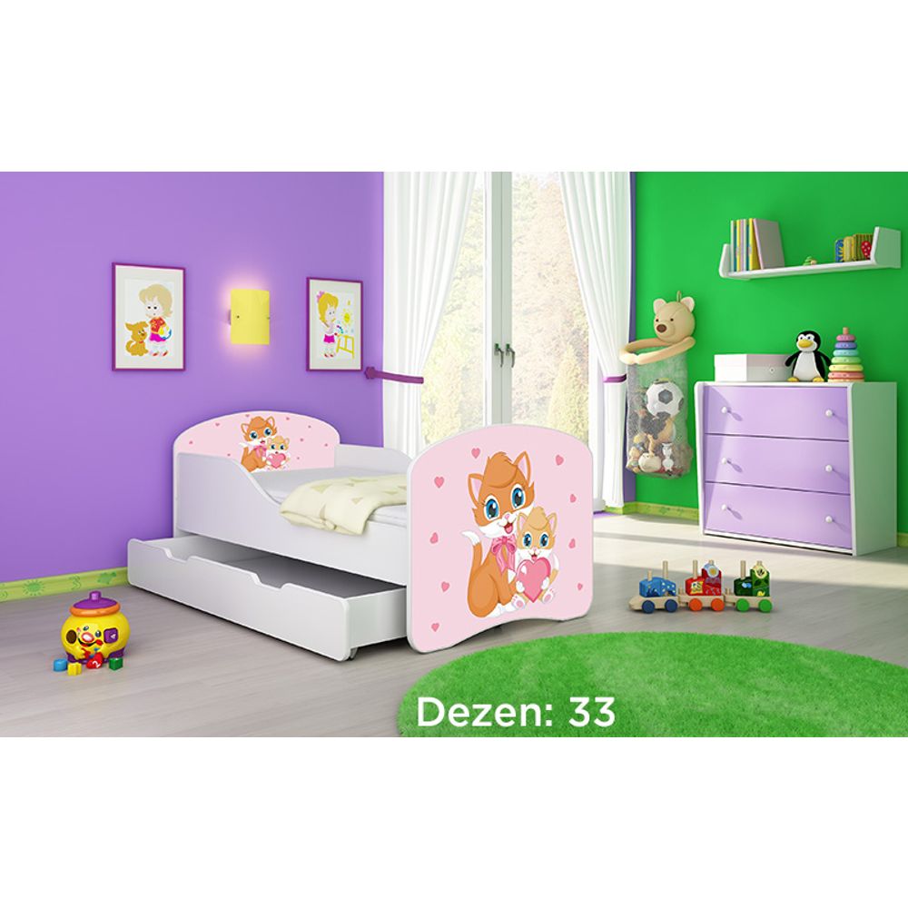 ACMA Dječiji krevet Acma I sa ladicom - 160x80cm - Dezen 33 slika 2