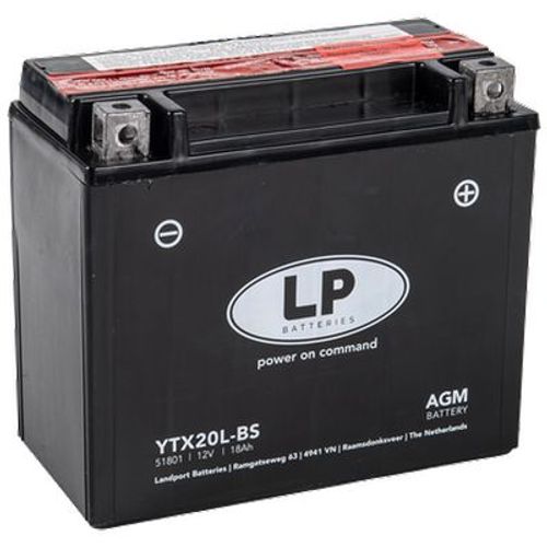 Akumulator za motocikl LANDPORT AGM 12 V 18 Ah +D slika 1