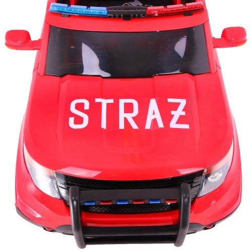 Auto na akumulator SUV Fire Truck - crveni slika 7