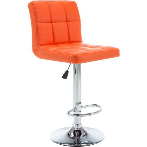 Barski stolci od umjetne kože 2 kom narančasti slika 2