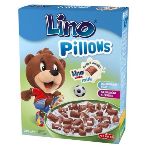 Lino pillows tamni s bijelim punjenjem 250g slika 1