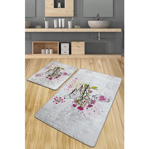 Songs Djt Multicolor Bathmat Set (2 Pieces) slika 1