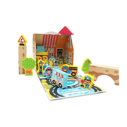 Edushape edukativne kocke My Soft World - Town Playbox slika 1