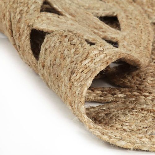 Ručno rađeni pleteni tepih od jute 150 cm slika 2