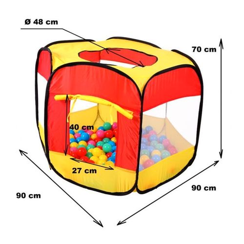 Veliki dječji šator sa 100 loptica slika 4