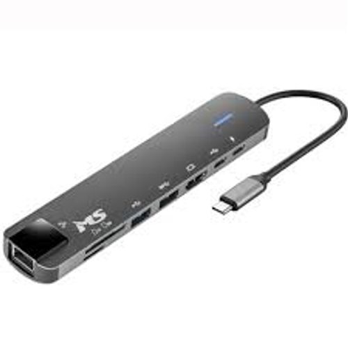 USB HUB C300, HDMI1.4+USB3.0+USB2.0+PD+TYPE C 2.0+SD/TF+RJ45 100 M, MS slika 1