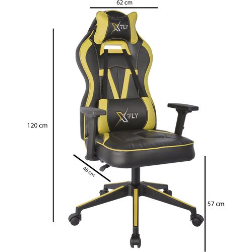 XFly Vendetta - Yellow Yellow
Black Gaming Chair slika 2