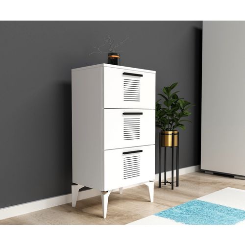 Asimo H - White White Multi Purpose Cabinet slika 2