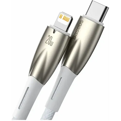 BASEUS kabel Type C za Apple Lightning 8-pin Power Delivery 20W Glimmer Series CADH000102 2m bijeli slika 2