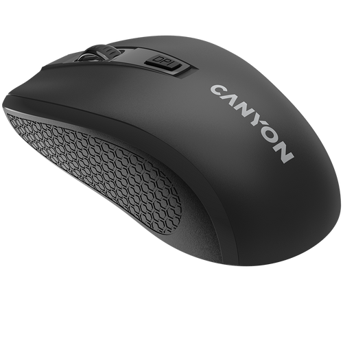 CANYON MW-7 Bežični Miš, 2.4GHz, 6 Tipki, DPI 800/1200/1600, Crni slika 5