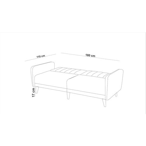 Atelier Del Sofa AQUA-TAKIM6-S 1048 Mornar Plavi Sofa-Bed Set slika 11