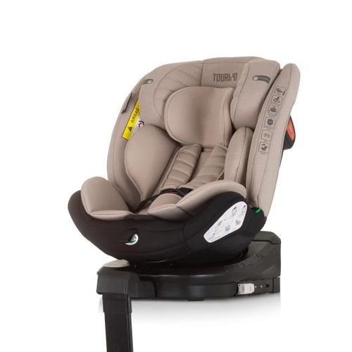 Chipolino autosjedalica I-SIZE 40-150 cm ISOFIX 360 "TOURINO" macadamia slika 1