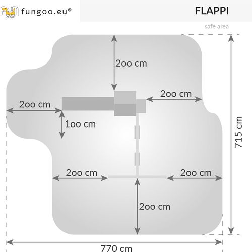 Fungoo set FLAPPI - drveno dječje igralište slika 6