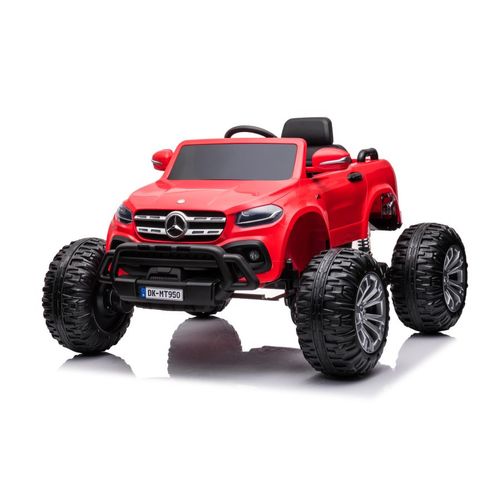 Licencirani auto na akumulator  Mercedes DK-MT950 4x4 - crveni slika 3