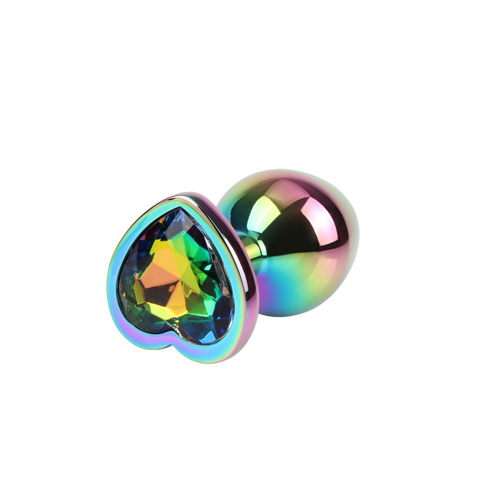 Butt Plug Rainbowe Heart M slika 4