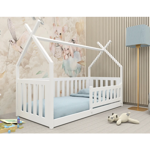 Drveni dječji krevet Bodzio - bijeli - 160/180*80 cm slika 1