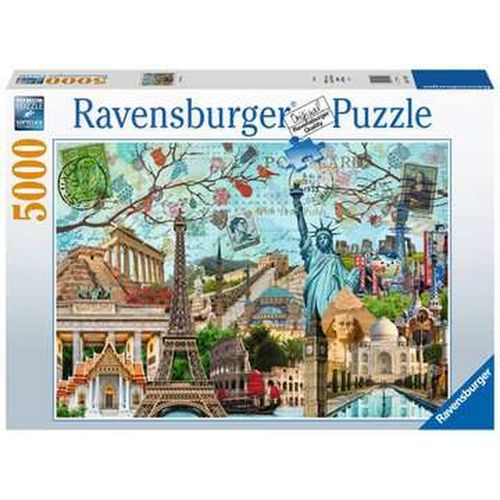 Puzzle Ravensburger 17118 Big Cities Collage 5000 Dijelovi slika 1