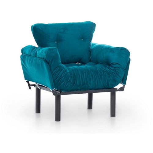 Atelier Del Sofa Fotelja, Petrol Green, Nitta Single - Petrol Green slika 4