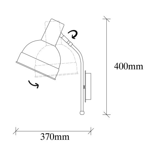 Berceste - 183WHITE-A White Wall Lamp slika 3