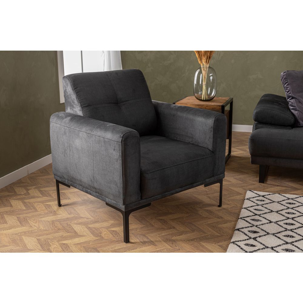 Mustang - Antracitni Wing Chair slika 2