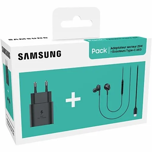 Samsung Start Kit (punjač 25w+ slušalice AKG Type-C) crna slika 1