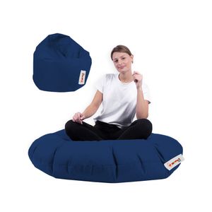 Iyzi 100 Cushion Pouf - Dark Blue Dark Blue Garden Bean Bag