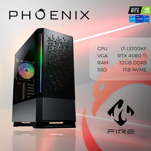 Računalo Phoenix FIRE GAME Y-727 Intel i7 13700KF/32GB DDR5/NVME SSD 1TB/RTX 4060TI/NoOS slika 1
