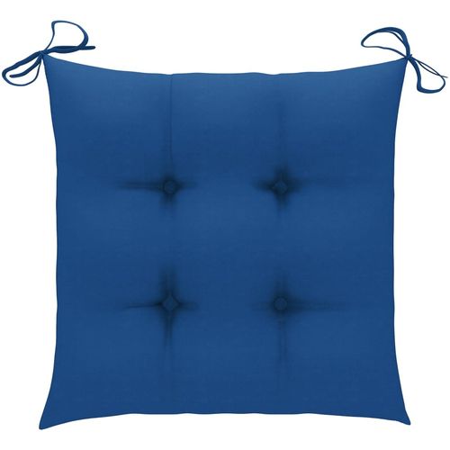 Jastuci za stolice 2 kom plavi 40 x 40 x 7 cm od tkanine slika 19