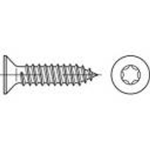 TOOLCRAFT 149610 vijci s upuštenom glavom za lim 3.5 mm 50 mm T-profil čelik galvansko pocinčani 1000 St. slika 1